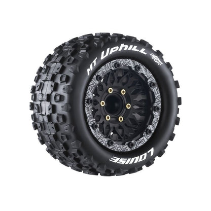 Louise RC MT-Uphill Soft 1/10 2.8 Monster Truck Belted MFT Tires Bead Lock Wheels 12mm, 14mm and 17mm hex LOULT3309SX