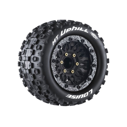 Louise RC MT-Uphill Soft 1/10 2.8 Monster Truck Belted MFT Tires Bead Lock Wheels 12mm, 14mm and 17mm hex LOULT3309SX