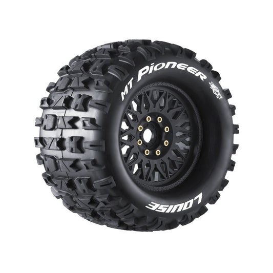 Louise RC MT-Pioneer Sport 1/8 3.8 Monster Truck MFT Belted Tires 17mm Hex Hub 0" & 1/2" Offset LT3321X