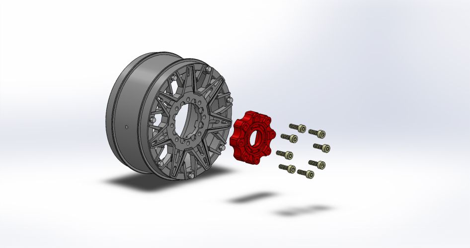 Louise R/C MFT B-Pioneer Soft 1/8 Buggy, 17mm Hex, 0" & 1/2" Offset, (2) LT3363SB
