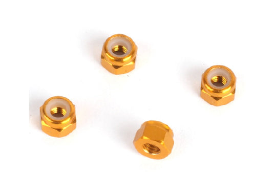 Louise R/C M3 Nylon Lock Nut (4pcs), Fits LDX Drift, LRX Rally, LTX NBA351