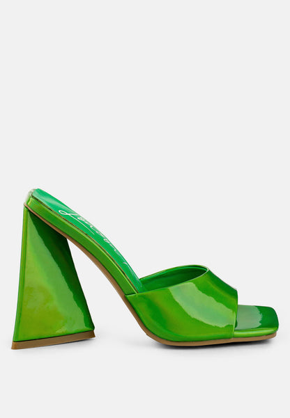 lovebug triangular block heel sandals by London Rag