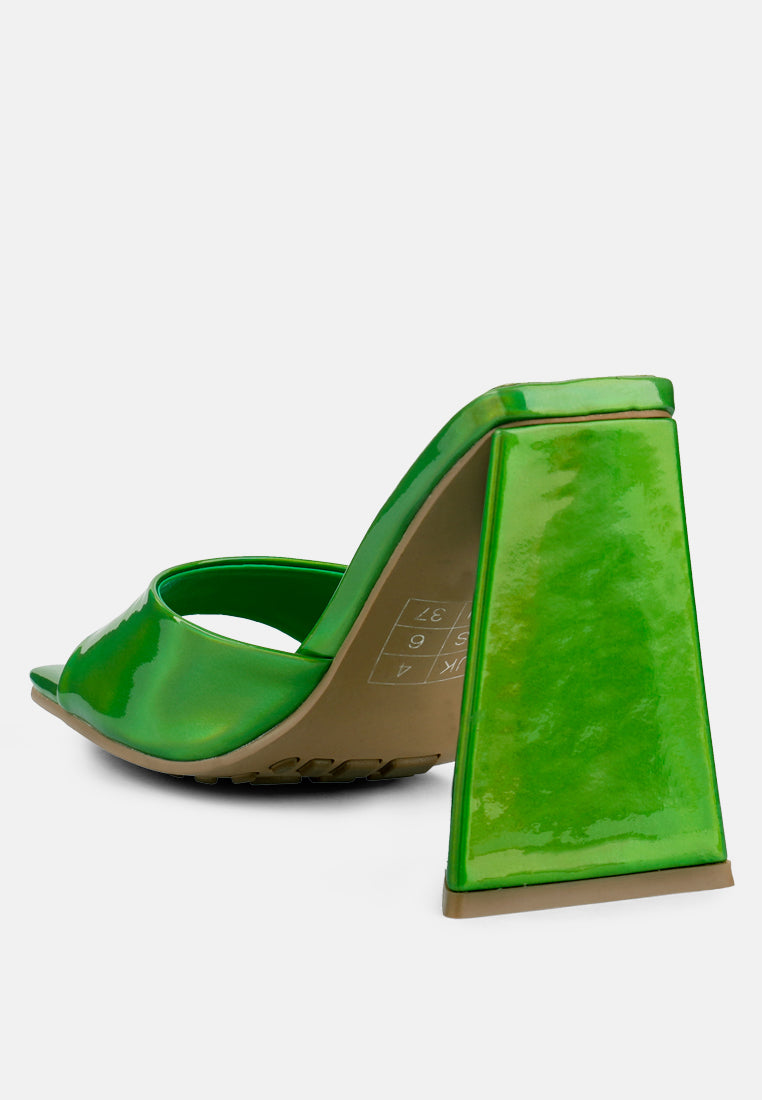lovebug triangular block heel sandals by London Rag