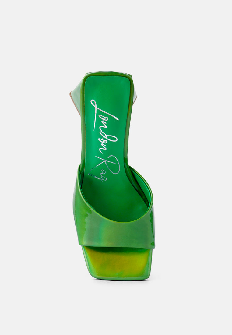 lovebug triangular block heel sandals by London Rag