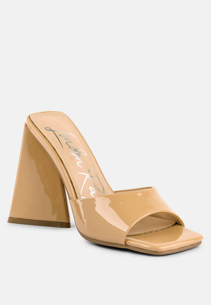 lovebug triangular block heel sandals by London Rag