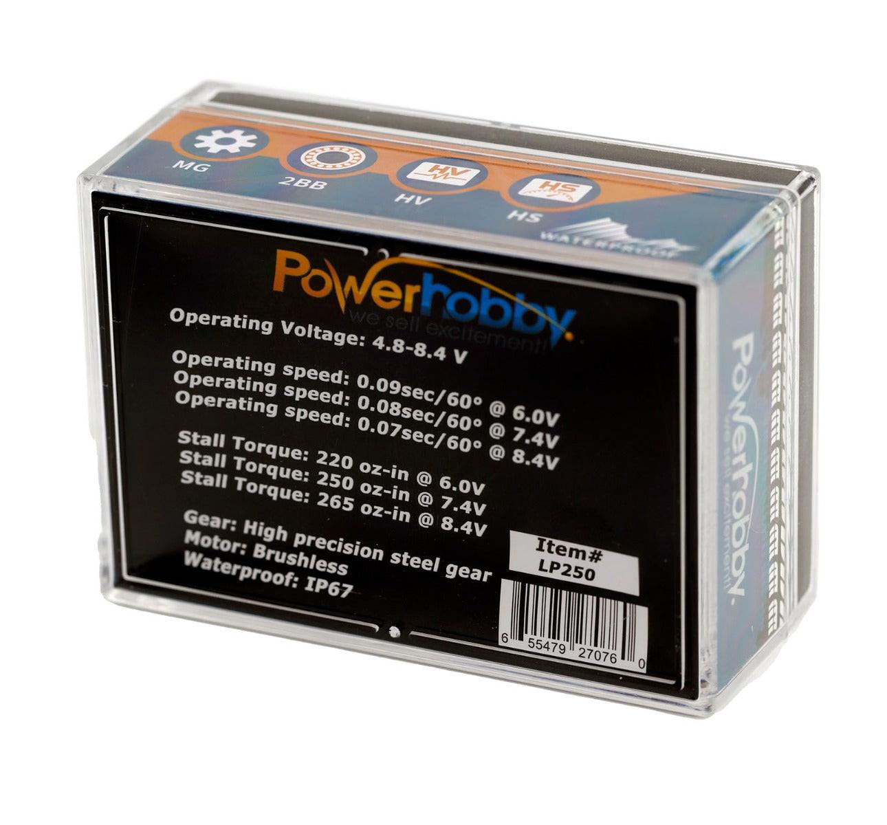 Powerhobby LP250 19KG Waterproof Low Profile Hi-Speed Servo