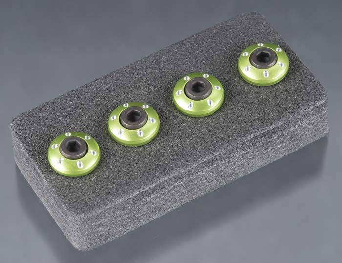 Traxxas 7668G Wheel Nut Washer Green 3x12mm CS (4) LaTrax Teton / SST