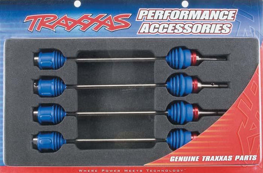 Traxxas 5451R Steel Driveshafts/Drive Shafts w/OptiDrive CVD : E-Maxx Mamba 3908