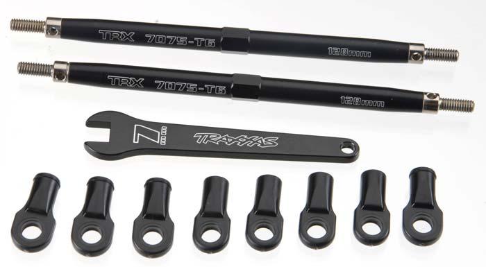 Traxxas 5338A Front/Rear Aluminum Toe Links Black Revo Summit E-Revo (2)