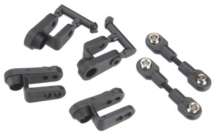 Traxxas 5345R Servo Horns Steering Long (2) Short (2) Revo XO-1 Summit Slayer