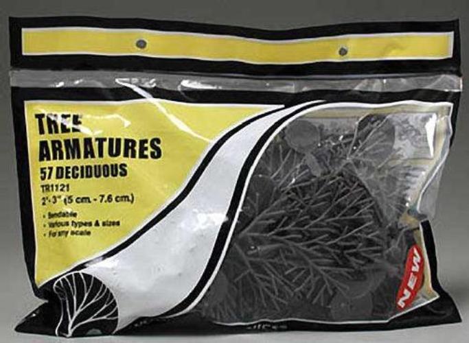 Woodland Scenics TR1121 N/HO Tree Armatures 2-3" (57) Train Scenery