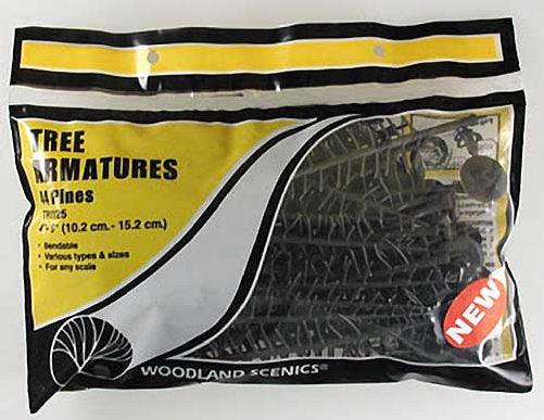 Woodland Scenics TR1125 N/HO Tree Armatures 4-6" (44) Train Scenery