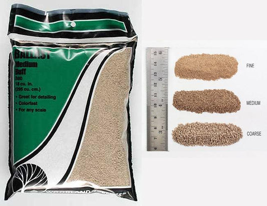 Woodland Scenics B80 Ballast Medium Buff Bag