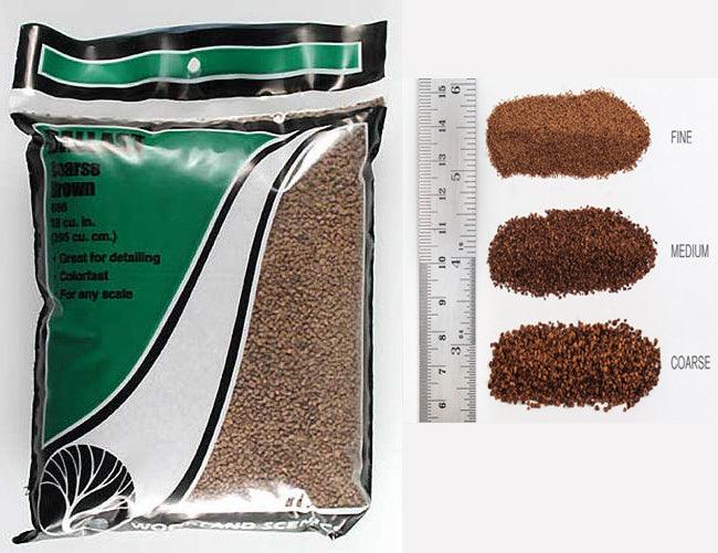 Woodland Scenics B86 Ballast Coarse Brown