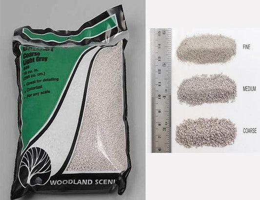 Woodland Scenics B88  Ballast Coarse Light Gray Bag