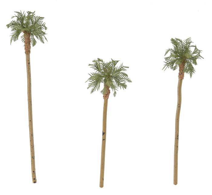 Woodland Scenics TR1617 N/HO Royal Palm Tree 3-1/2" 4-5/8" (3) Train Scenery