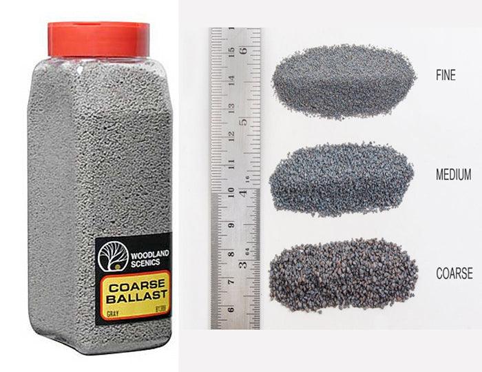 Woodland Scenics B1389 Ballast Coarse Gray 32oz