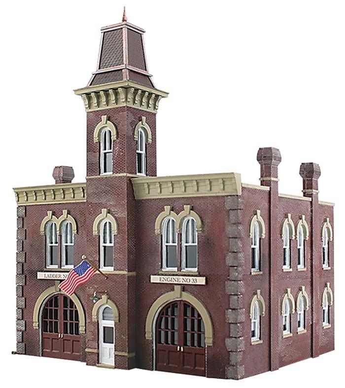 Woodland Scenics BR4934 N Firehouse Built-&-Ready Structure