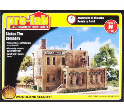 Woodland Scenics PF5204 N Sicken Tire Company Structure Kit