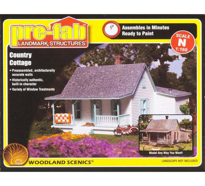 Woodland Scenics PF5206 N Country Cottage Structure Kit