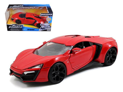 Lykan Hypersport Red "Fast & Furious 7" (2015) Movie 1/24 Diecast Model Car by Jada  free shipping USA