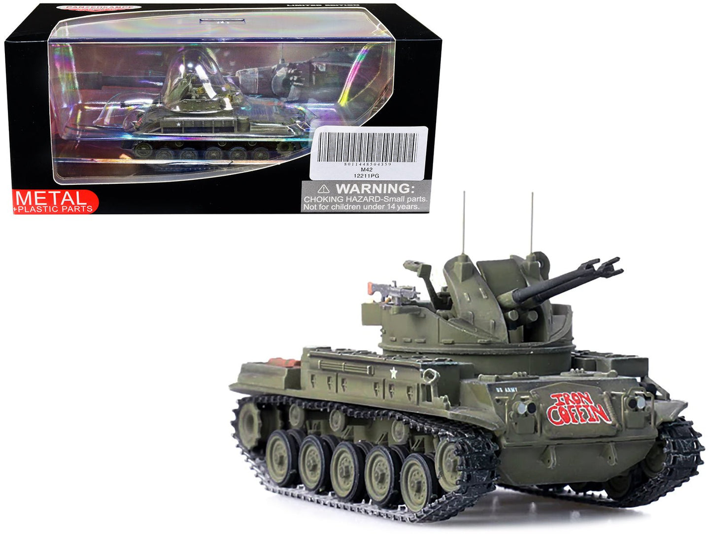M42 Duster Self-Propelled Anti-Aircraft Gun "Iron Coffin" "US - Vietnam War" 1/72 Diecast Model by Panzerkampf  free shipping USA
