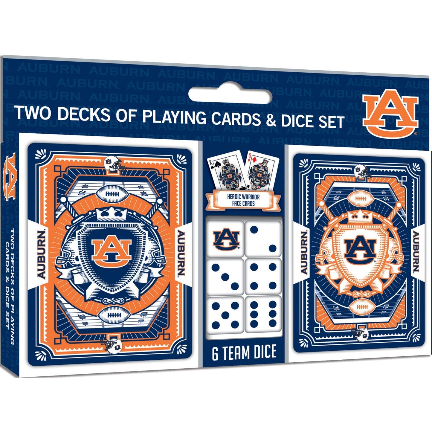 Auburn Tigers - 2-Pack Playing Cards & Dice Set by MasterPieces Puzzle Company INC
