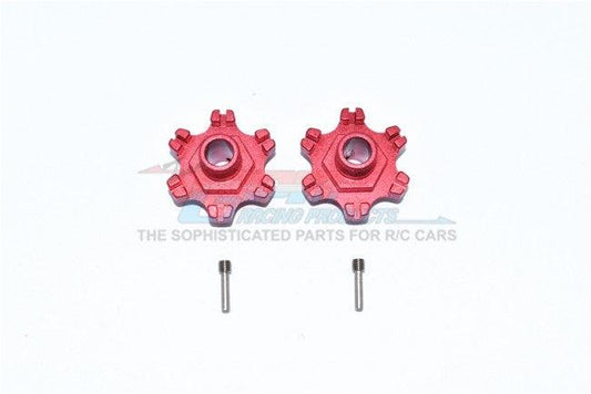 GPM MAF010+6MM-RED ALUMINUM WHEEL HEX +6MM ARRMA SENTON BLX / MEGA