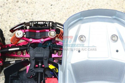 GPM ALUMINUM FRONT / REAR MAGNETIC BODY POSTS Arrma Granite 4x4 / Bigrock RED