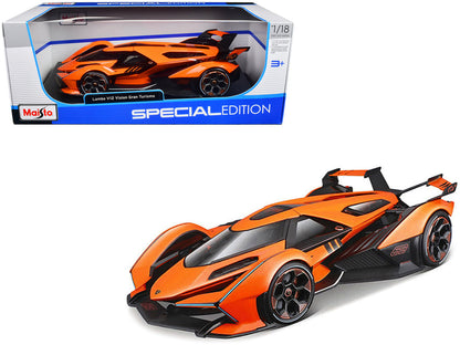 Lamborghini V12 Vision Gran Turismo Orange Metallic "Special Edition" 1/18 Diecast Model Car by Maisto  free shipping USA