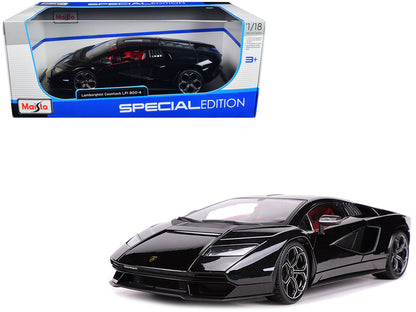 Lamborghini Countach LPI 800-4 Black with Red Interior "Special Edition" 1/18 Diecast Model Car by Maisto  free shipping USA