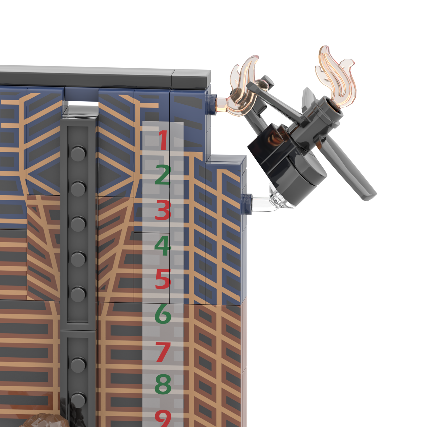 Die Hard Advent Calendar - It's Not Christmas Until Hans Gruber Falls - Nakatomi Plaza - Custom Printed Building Set Made Using LEGO® Parts