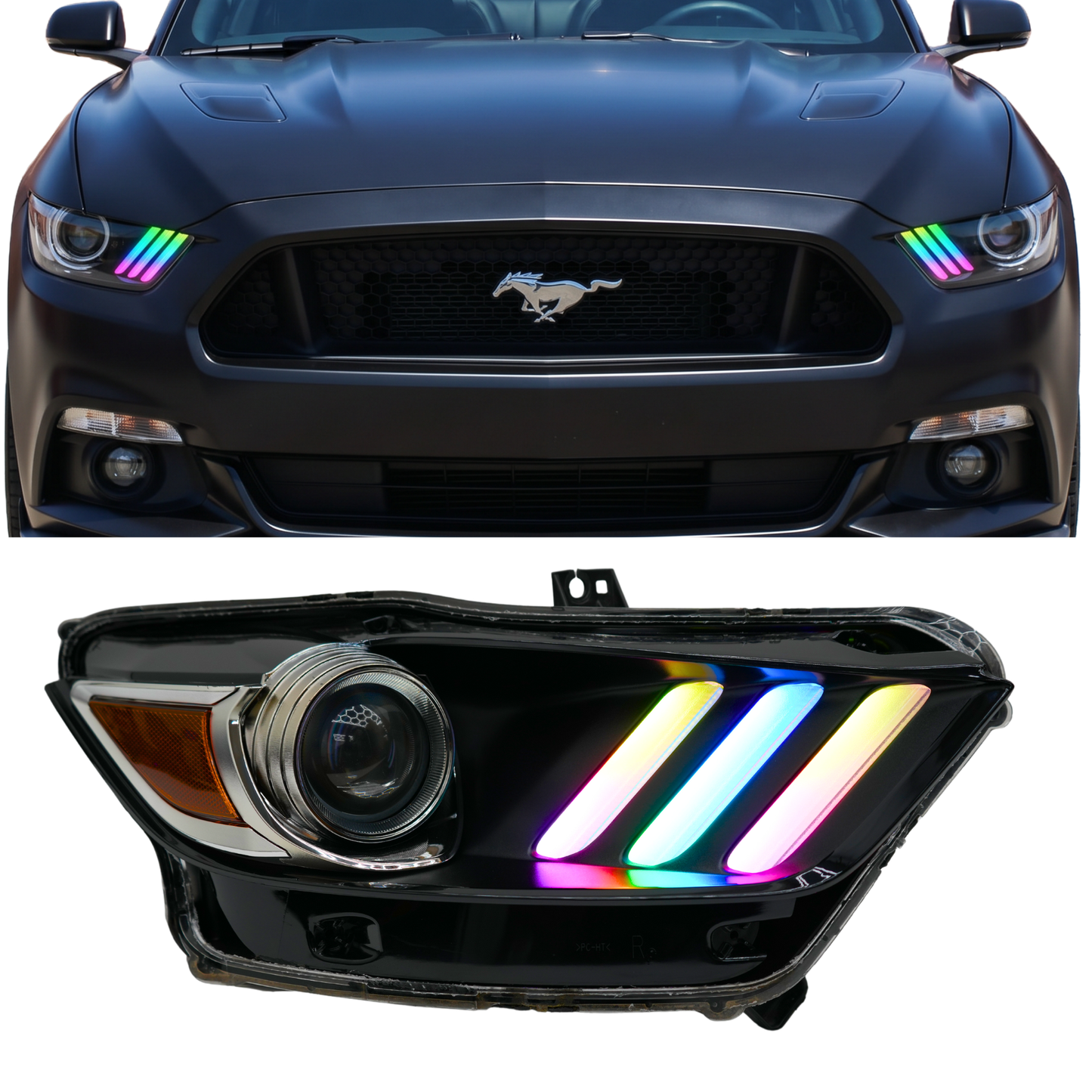 Ford Mustang Multicolor Flow Series DRL Boards (2015-2017)