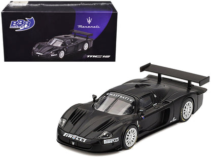 Maserati MC12 Competizione "Test Fiorano 2004" Matt Black 1/64 Diecast Model Car by BBR  free shipping USA