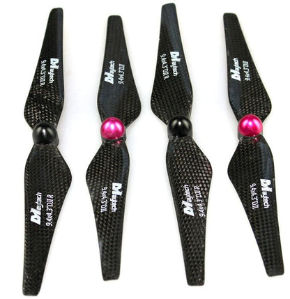 2 Pair 9" 9443 Carbon Fiber DJI Phantom 2 Vision+ Self-Tightening Propeller Prop