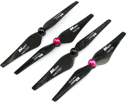 2 Pair 9" 9443 Carbon Fiber DJI Phantom 2 Vision+ Self-Tightening Propeller Prop