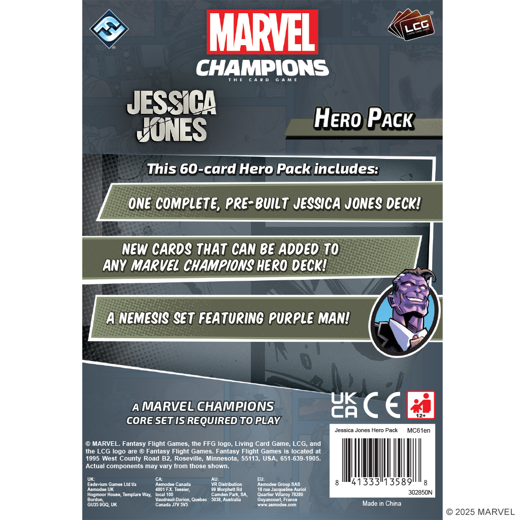 Marvel Champions LCG: Jessica Jones Hero Pack