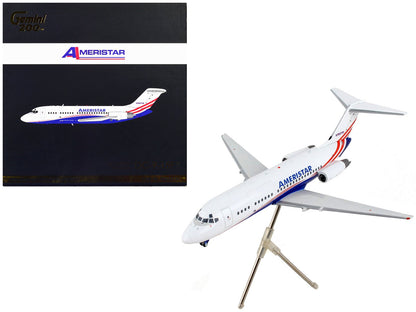 McDonnell Douglas DC-9-15F Commercial Aircraft "Ameristar Air Cargo" White with Blue and Red Stripes "Gemini 200" Series 1/200 Diecast Model Airplane by GeminiJets  free shipping USA