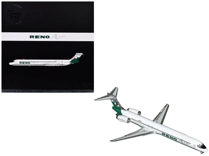 McDonnell Douglas MD-90 Commercial Aircraft "Reno Air" (N905RA) White with Green Tail "Gemini 200" Series 1/200 Diecast Model Airplane by GeminiJets  free shipping USA