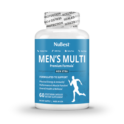 Men's Multi, Men Xtra, Energy, Immunity & Health Boost, 60 Vegan Capsules by NuBest Nutrition®
