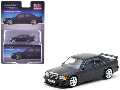 Mercedes-Benz 190 E 2.5-16 EVO 1 Blue-Black Metallic "Global64" Series 1/64 Diecast Model by Tarmac Works  free shipping USA