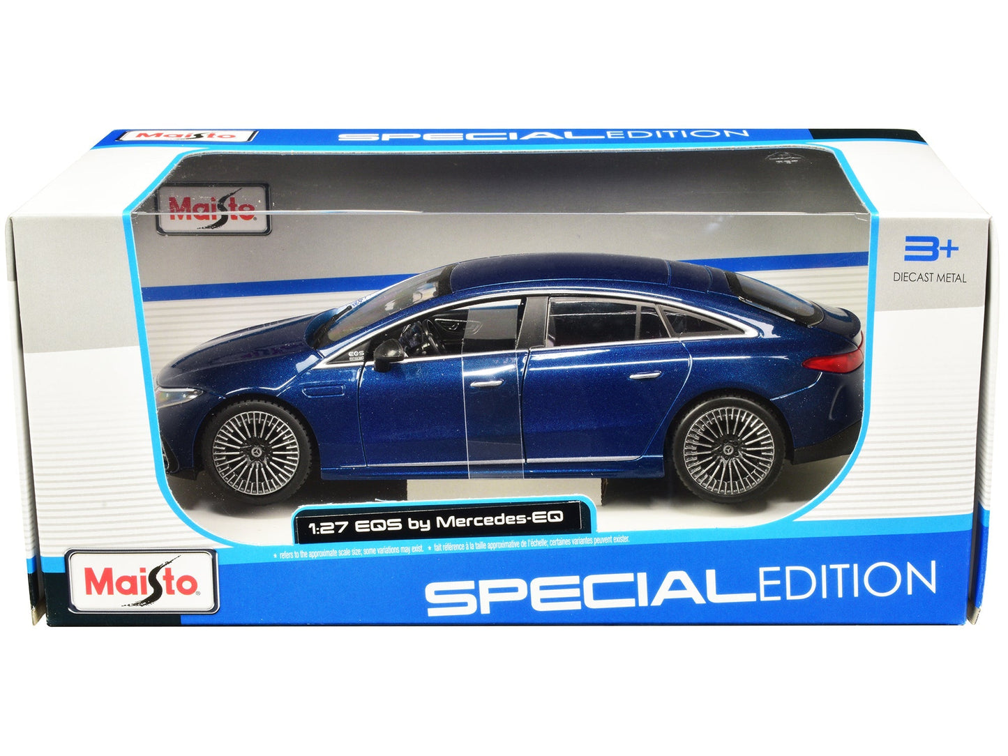 Mercedes-Benz EQS Blue Metallic "Special Edition" Series 1/27 Diecast Model Car by Maisto  free shipping USA