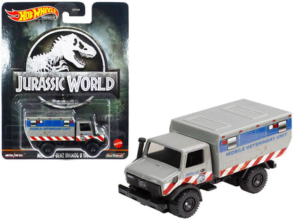 Mercedes-Benz Unimog U 1300 L "Mobile Veterinary Unit MVU-12" "Jurassic World" (2015) Movie Diecast Model Car by Hot Wheels  free shipping USA