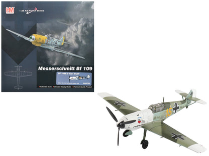 Messerschmitt Bf 109E-3 Fighter Aircraft "Yellow 15 Karl Wolff III/JG 52 France" (1940) German Luftwaffe "Air Power Series" 1/48 Diecast Model by Hobby Master  free shipping USA