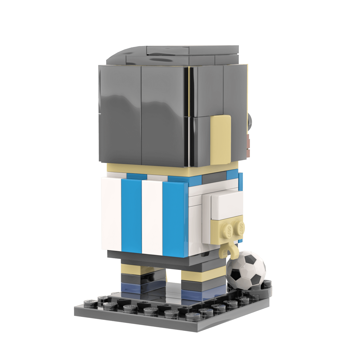 Messi Brick Building Set - Custom Set - Made Using LEGO® Parts