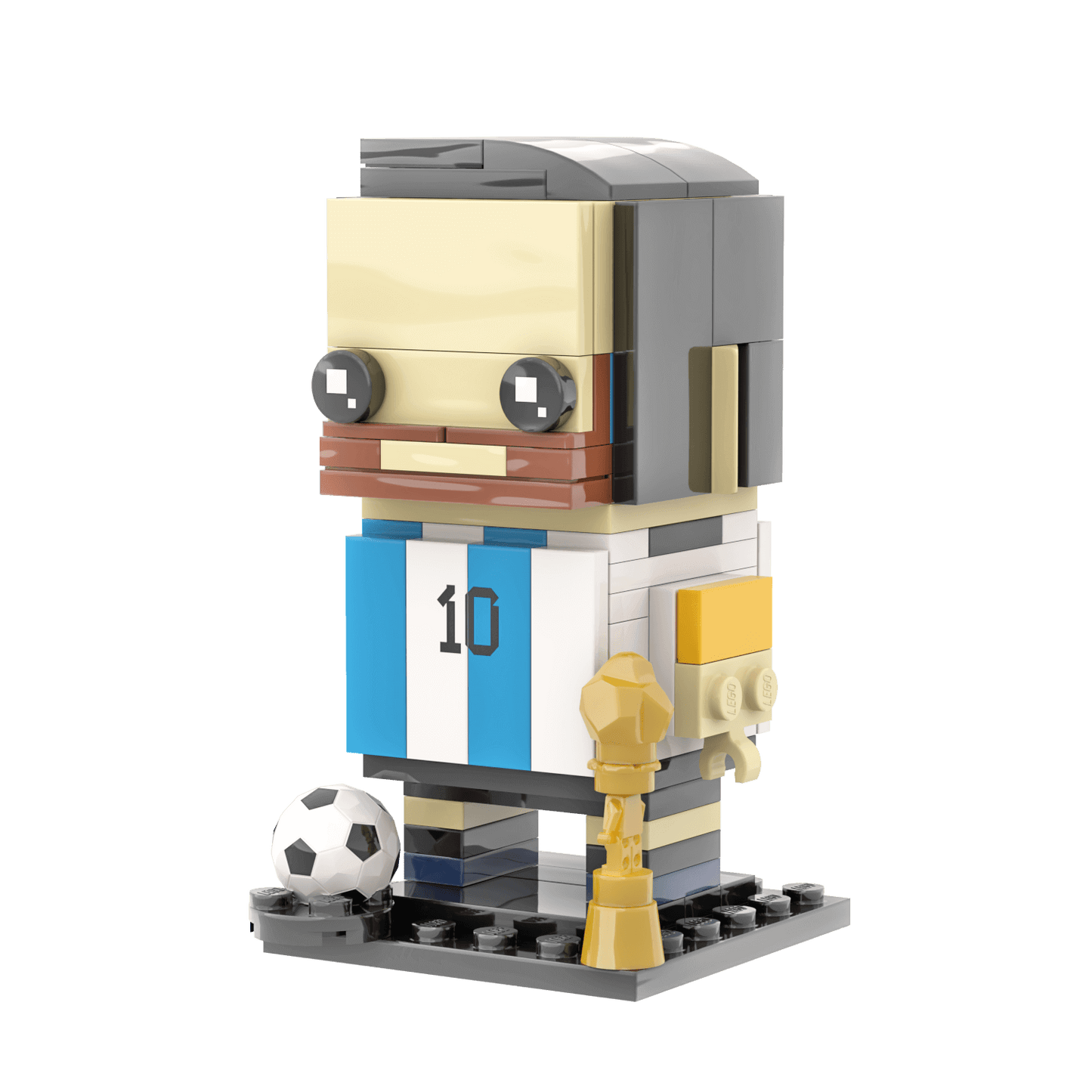 Messi Brick Building Set - Custom Set - Made Using LEGO® Parts