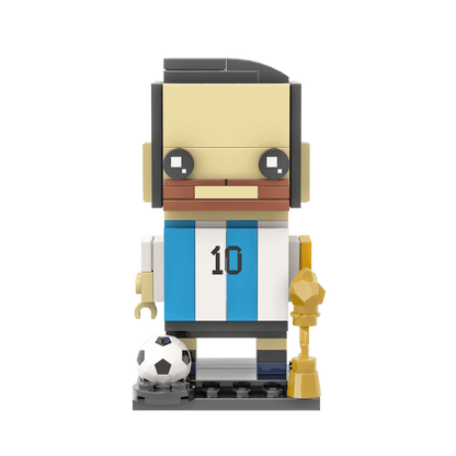Messi Brick Building Set - Custom Set - Made Using LEGO® Parts