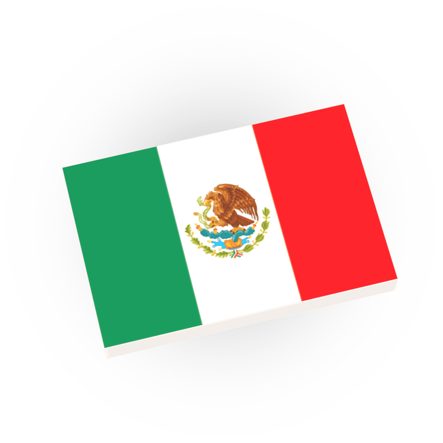 Mexico Country Flag - Custom LEGO® - Made Using a LEGO® Tile