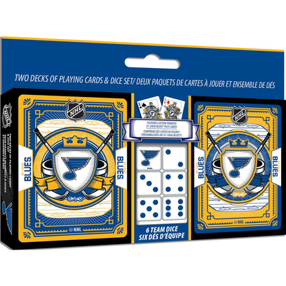 St. Louis Blues - 2-Pack Playing Cards & Dice Set by MasterPieces Puzzle Company INC