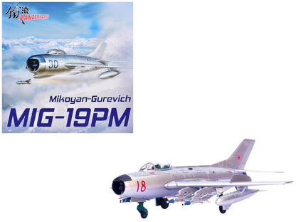 Mikoyan-Gurevich MiG-19PM Farmer-E Fighter Aircraft "Red 18" Soviet Air Force 1/72 Diecast Model by Panzerkampf  free shipping USA